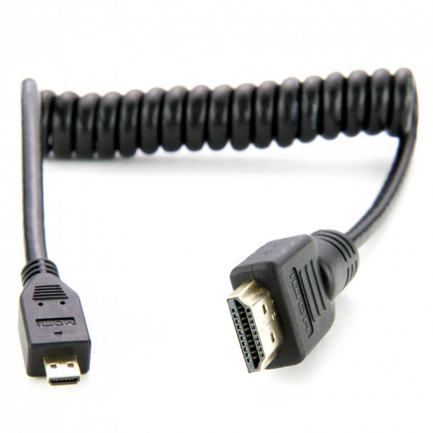 Atomos - Coiled HDMI micro to std. - 30cm