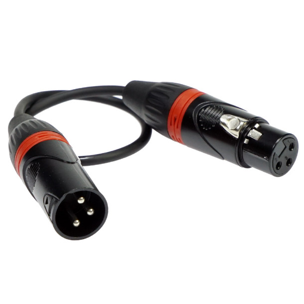 XLR M/F XLR-XLR kabel 38cm (Pulse)