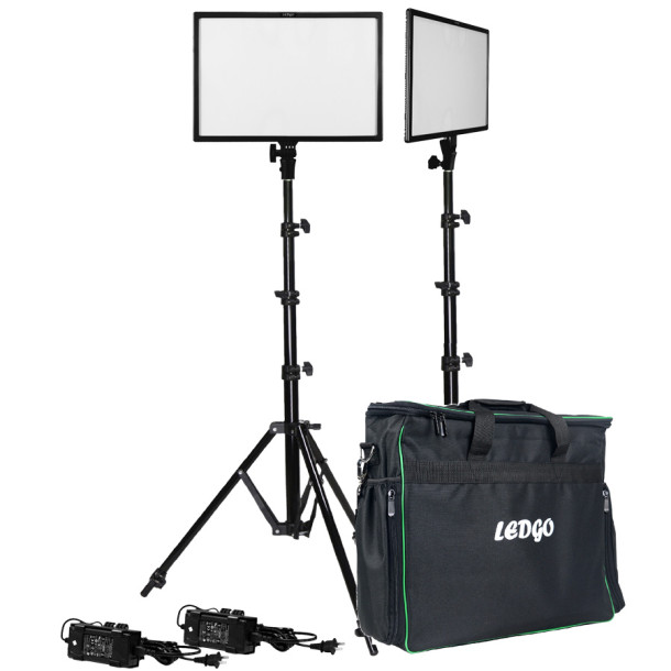 Ledgo LG-E268BC - 2x light kit w/stand and bag - Restlager