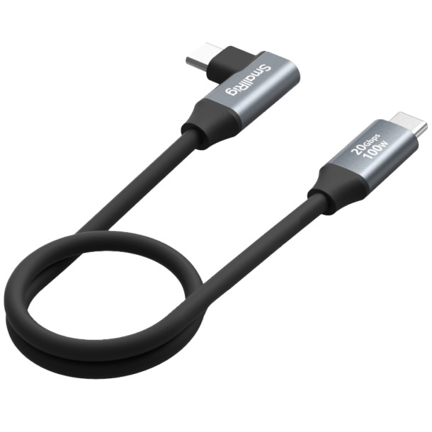 SmallRig 4790 - USB-C Power &amp; Data Cable (Angle-Straight) - 35cm