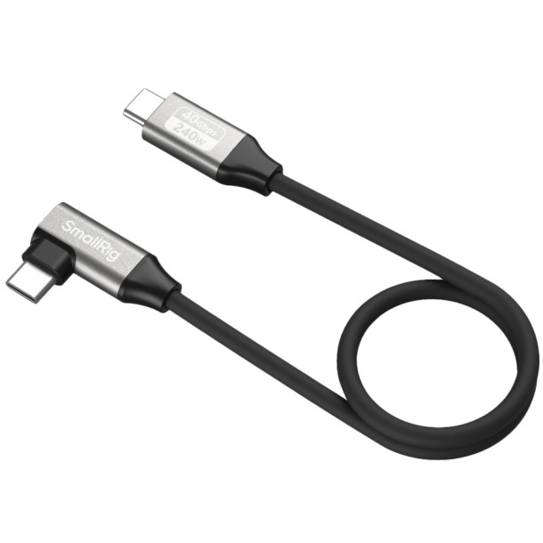 SmallRig 5075 - USB-C Power &amp; Data Cable (Straight-Angle) - 35cm