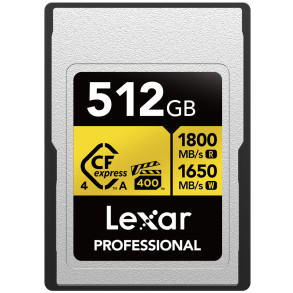 Lexar GOLD512G - 512GB CFexpress Pro Type A 1800/1650 MB/s