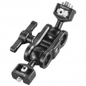 SmallRig 2115C - Double ball arm w/ Arri locating pin & 1/4