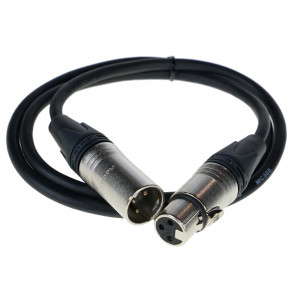XLR M/F XLR-XLR kabel 1m