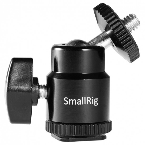 SmallRig 761 - Cold Shoe mount Ballhead 1/4 Screw