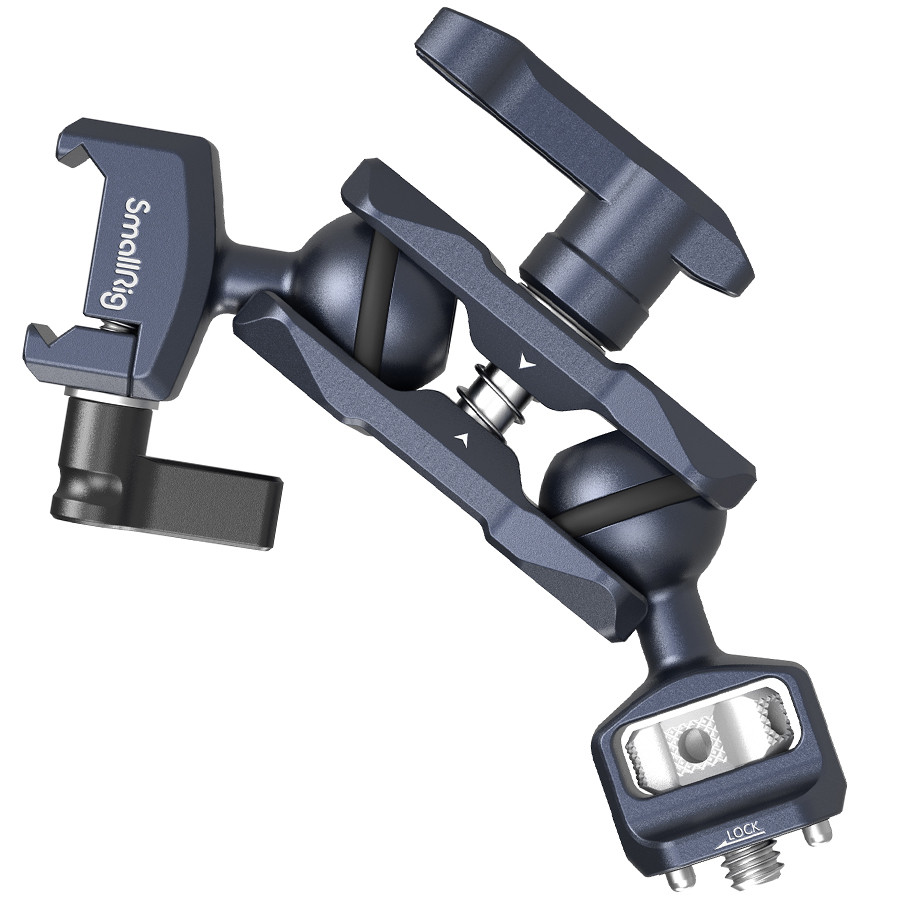SmallRig 3875 - Double ball arm w/ Nato Clamp - 1/4