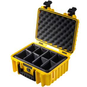 B&W Outdoor 3000YEL - Hardcase w/divider System