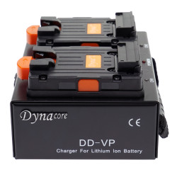 Dynacore DD-VP - 2ch. V-Lock liggende lader (Tiny)