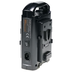 Dynacore D-2S - 2ch. V-Lock lader m/PSU
