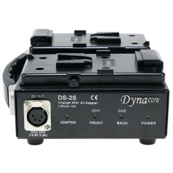 Dynacore DS-2S - 2ch. V-Lock lader m/PSU