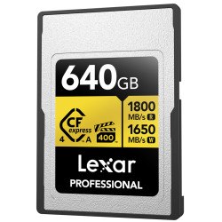 Lexar GOLD640G - 640GB CFexpress Pro Type A 1800/1650 MB/s