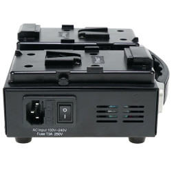 Dynacore DS-2S - 2ch. V-Lock lader m/PSU