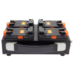 Dynacore DTS-4S - 4ch. V-Lock liggende lader (Tiny)