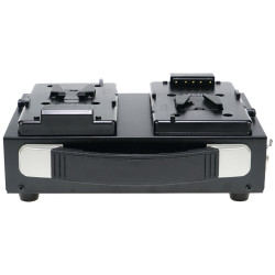 Dynacore DS-2S - 2ch. V-Lock lader m/PSU